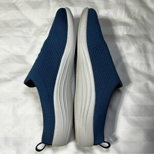 Revitalign Women's Orthotic Memory Foam Blue Knit Mules Stella 11 Power Bridge